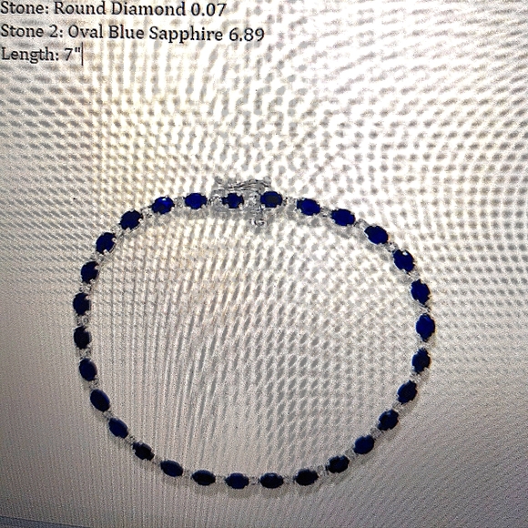Effy Jewelry Effy Diamond And Sapphire Tennis Bracelet Poshmark
